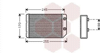 Van Wezel 37006314 - Scambiatore calore, Riscaldamento abitacolo autozon.pro