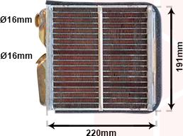 Van Wezel 37006240 - Scambiatore calore, Riscaldamento abitacolo autozon.pro