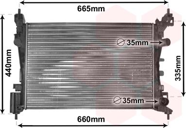 Van Wezel 37002408 - Radiatore, Raffreddamento motore autozon.pro