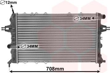 Van Wezel 37002293 - Radiatore, Raffreddamento motore autozon.pro