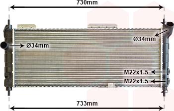 Van Wezel 37002203 - Radiatore, Raffreddamento motore autozon.pro