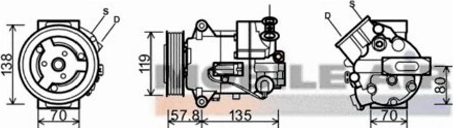 Van Wezel 3700K495 - Compressore, Climatizzatore autozon.pro