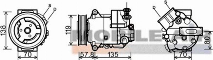 Van Wezel 3700K497 - Compressore, Climatizzatore autozon.pro