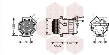 Van Wezel 3700K447 - Compressore, Climatizzatore autozon.pro