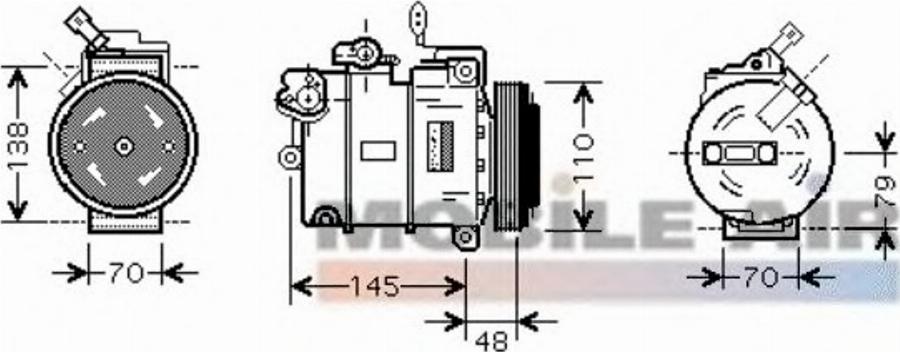 Van Wezel 3700K459 - Compressore, Climatizzatore autozon.pro