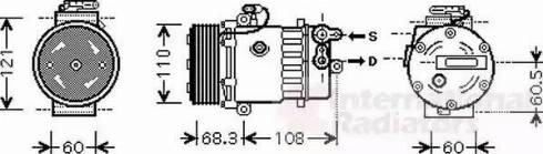 Van Wezel 3700K464 - Compressore, Climatizzatore autozon.pro