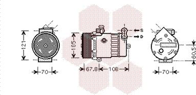 Van Wezel 3700K477 - Compressore, Climatizzatore autozon.pro