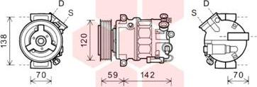 Van Wezel 3700K577 - Compressore, Climatizzatore autozon.pro