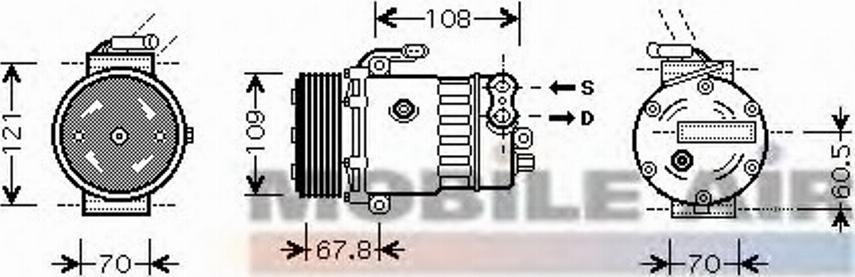 Van Wezel 3700K139 - Innesto elettromagnetico, Compressore clima autozon.pro