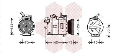 Van Wezel 3700K376 - Compressore, Climatizzatore autozon.pro