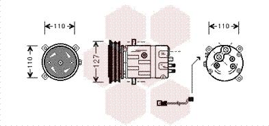 Van Wezel 3700K290 - Compressore, Climatizzatore autozon.pro