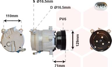 Van Wezel 3700K276 - Compressore, Climatizzatore autozon.pro