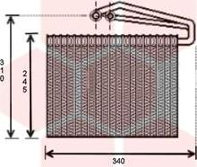 Van Wezel 3700V400 - Evaporatore, Climatizzatore autozon.pro