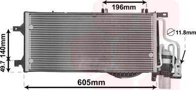 Van Wezel 37015370 - Condensatore, Climatizzatore autozon.pro