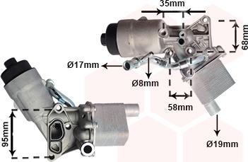 Van Wezel 37013718 - Radiatore olio, Olio motore autozon.pro