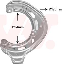 Van Wezel 3777371 - Lamiera paraspruzzi, Disco freno autozon.pro