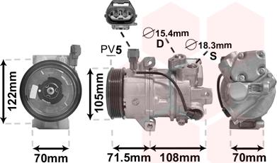 Van Wezel 2900K008 - Compressore, Climatizzatore autozon.pro