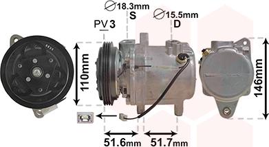 Van Wezel 2901K157 - Compressore, Climatizzatore autozon.pro