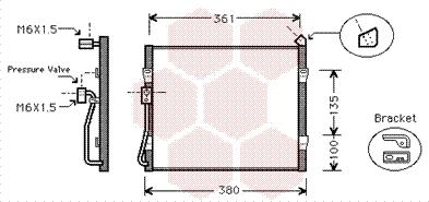 Van Wezel 25005089 - Condensatore, Climatizzatore autozon.pro