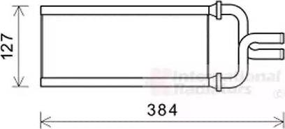 Van Wezel 25006292 - Scambiatore calore, Riscaldamento abitacolo autozon.pro