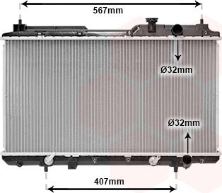 Van Wezel 25002104 - Radiatore, Raffreddamento motore autozon.pro