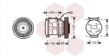 Van Wezel 2500K019 - Compressore, Climatizzatore autozon.pro