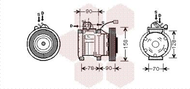 Van Wezel 2500K181 - Compressore, Climatizzatore autozon.pro