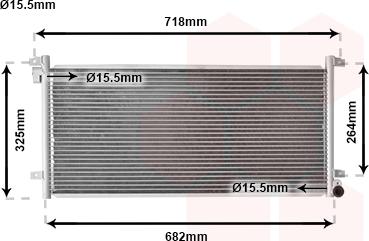 Van Wezel 28005044 - Condensatore, Climatizzatore autozon.pro