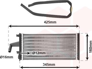 Van Wezel 28006019 - Scambiatore calore, Riscaldamento abitacolo autozon.pro