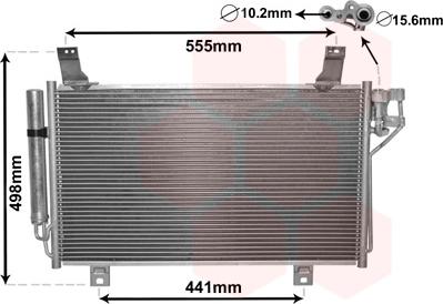 Van Wezel 27005264 - Condensatore, Climatizzatore autozon.pro