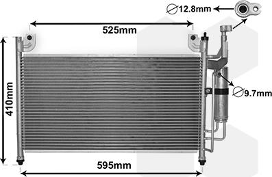 Van Wezel 27005236 - Condensatore, Climatizzatore autozon.pro