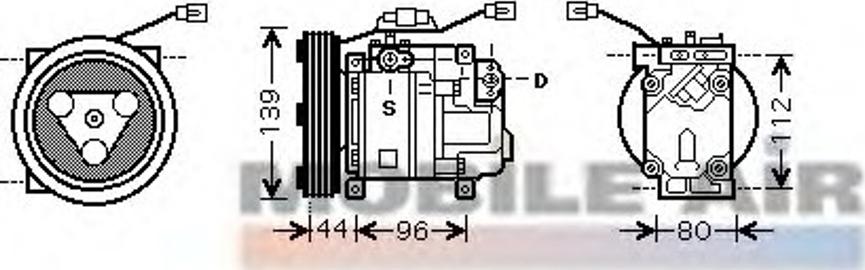 Van Wezel 2700K198 - Compressore, Climatizzatore autozon.pro