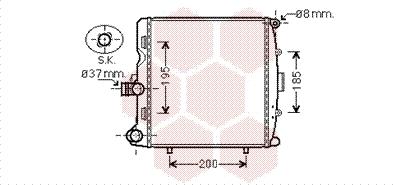 Van Wezel 74002055 - Radiatore, Raffreddamento motore autozon.pro