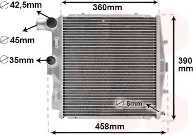 Van Wezel 74012704 - Radiatore, Raffreddamento motore autozon.pro