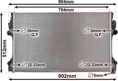 Van Wezel 74012702 - Radiatore, Raffreddamento motore autozon.pro