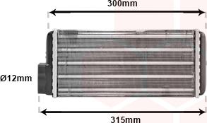 Van Wezel 76006017 - Scambiatore calore, Riscaldamento abitacolo autozon.pro