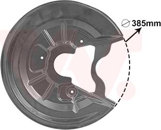 Van Wezel 7623373 - Lamiera paraspruzzi, Disco freno autozon.pro