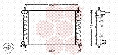 Van Wezel 73002077 - Radiatore, Raffreddamento motore autozon.pro