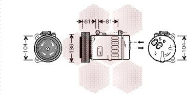 Van Wezel 7300K005 - Compressore, Climatizzatore autozon.pro