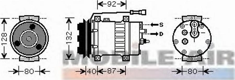 Van Wezel 7700K044 - Compressore, Climatizzatore autozon.pro