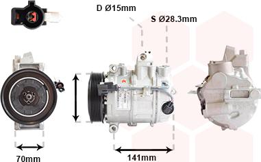 Van Wezel 7701K701 - Compressore, Climatizzatore autozon.pro