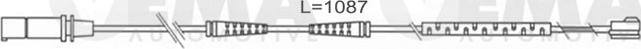 VEMA 117495 - Contatto segnalazione, Usura past. freno / mat. d'attrito autozon.pro