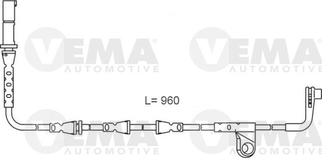 VEMA 117491 - Contatto segnalazione, Usura past. freno / mat. d'attrito autozon.pro