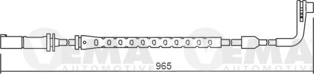 VEMA 117493 - Contatto segnalazione, Usura past. freno / mat. d'attrito autozon.pro