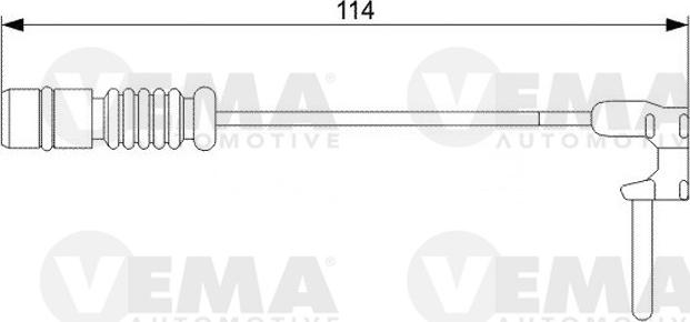 VEMA 117463 - Contatto segnalazione, Usura past. freno / mat. d'attrito autozon.pro