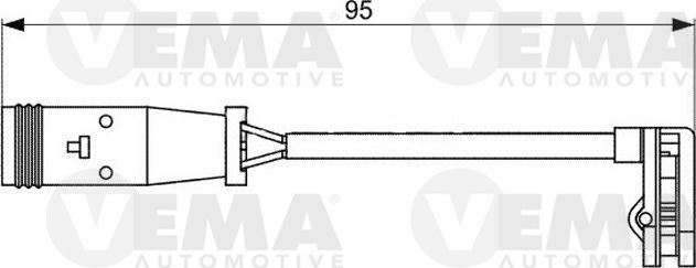 VEMA 117489 - Contatto segnalazione, Usura past. freno / mat. d'attrito autozon.pro