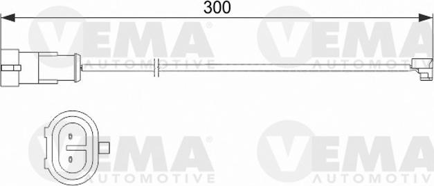 VEMA 117487 - Contatto segnalazione, Usura past. freno / mat. d'attrito autozon.pro