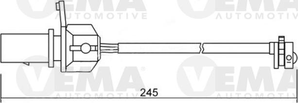 VEMA 117506 - Contatto segnalazione, Usura past. freno / mat. d'attrito autozon.pro