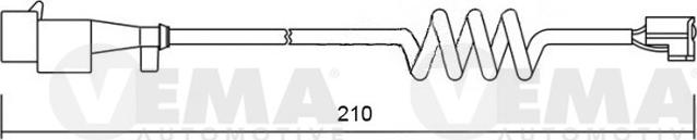 VEMA 117501 - Contatto segnalazione, Usura past. freno / mat. d'attrito autozon.pro