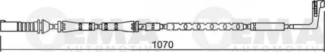 VEMA 117512 - Contatto segnalazione, Usura past. freno / mat. d'attrito autozon.pro